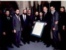 Award to the Lubavitcher Rebbe for his 85th birthday in 1987