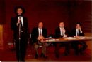 L to R: RZ, Concillor Howard Moscoe, Professor Aurel Braun of B'nai Brith, Andrew Polamarchuk