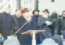 Menorah Lighting at Mel Lastman Square:
L to R: Michael Wilson - federal trade minister, Howard Moscoe Toronto Councillor, Droro Zeigerman - Israeli consulate general, RZ, Rabbi Glukowsky