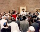 The end of Yom Kipur ceremonie at Fisherville High School